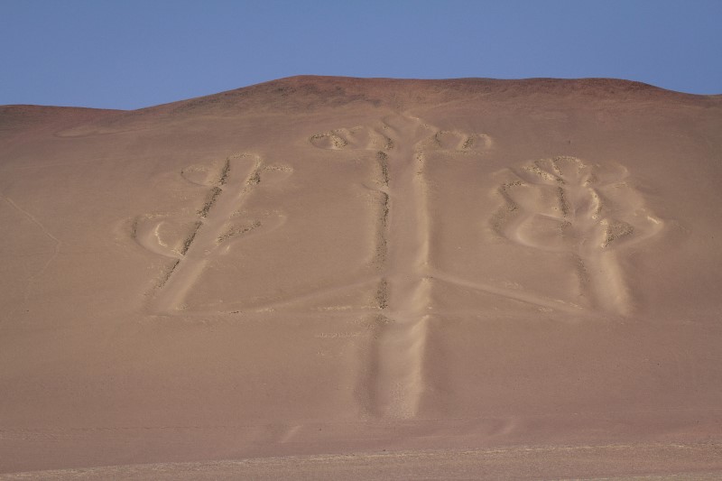 Géoglyphe du chandelier, Paracas (Crédit : Sébastien Walkowiak)