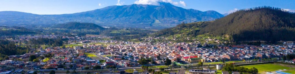 Panorama Otavalo in Ecuador